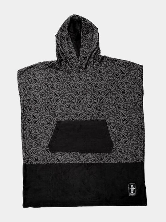 Bee. Unusual. Pirate Paisley Beach Poncho From Multicolour Microfibers