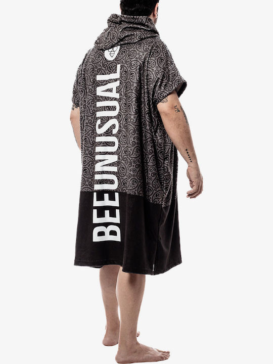 Bee. Unusual. Pirate Paisley Beach Poncho From Multicolour Microfibers