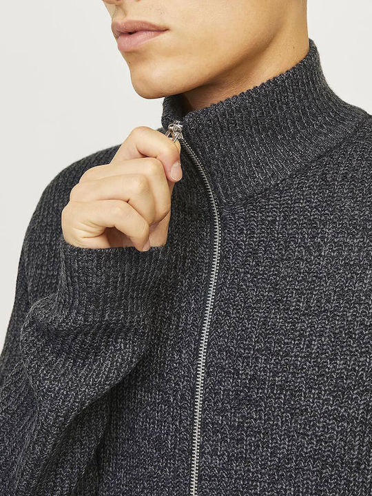 Men's Knitted Cardigan Asphalt