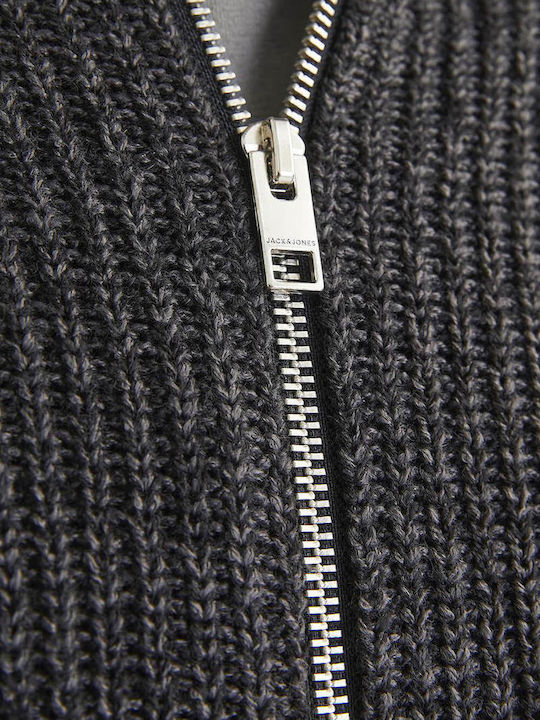 Men's Knitted Cardigan Asphalt