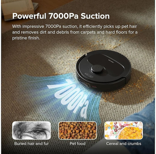 Roborock Q Revo S Robot Vacuum for Vacuuming & Mopping with Mapping and Wi-Fi Black