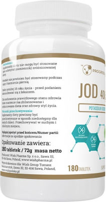 Progress Labs Jod Potassium Iodide 400µg 180 Tablets