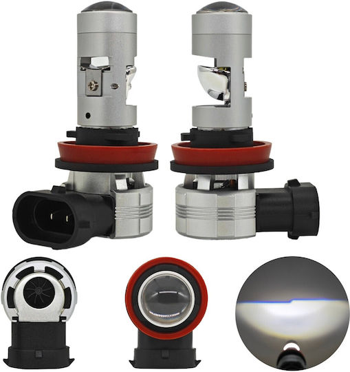 Car Lamps H11 Canbus LED 5000K Cold White 12-24V 2 Pieces