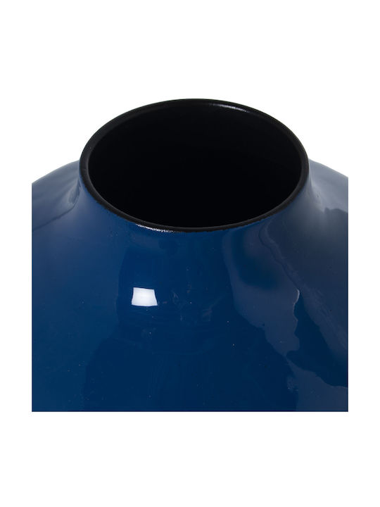 Vase Alexandra House Living Dark Blue Metal 21 X 21 X 26 Cm