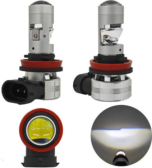 Car Lamps H11 Canbus LED 5000K Cold White 12-24V 2 Pieces