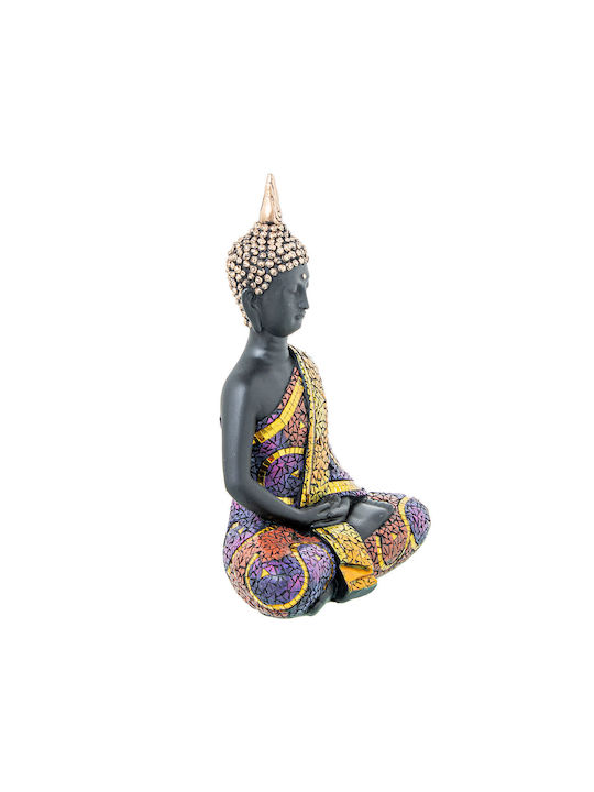 Decorative Figure Alexandra House Living Multicolored Plastic Buddha 22 X 13 X 30 Cm