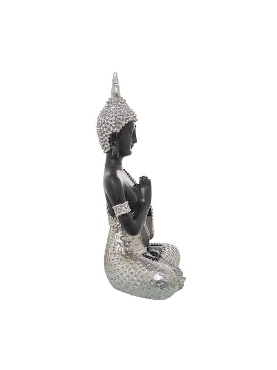 Figurină Decorativă Alexandra House Living Maro Argintiu Plastic Buddha 12 X 20 X 27 Cm