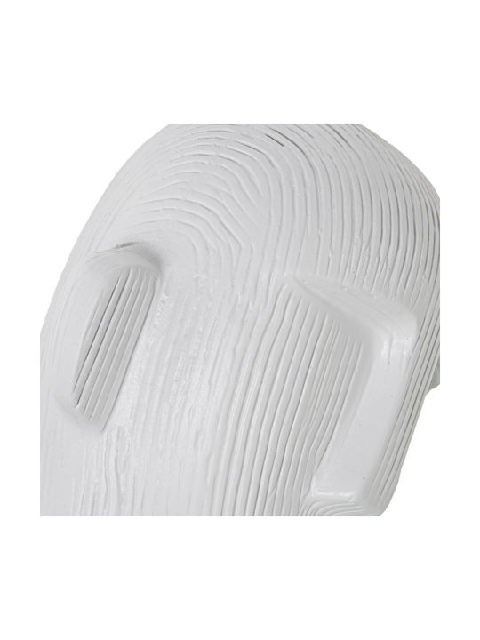 Decorative Figure Alexandra House Living White Ceramic Face 16 X 13 X 27 Cm