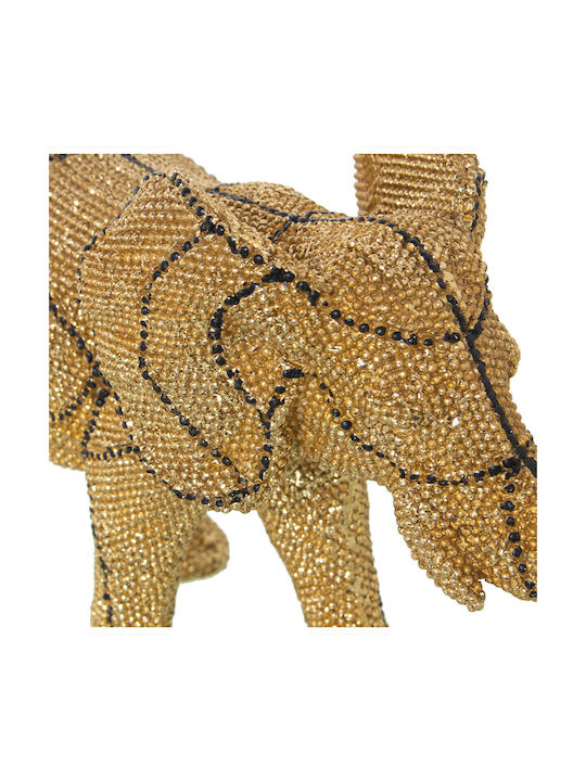 Decorative Figure Alexandra House Living Gold Plastic Elephant 11 X 27 X 19 Cm