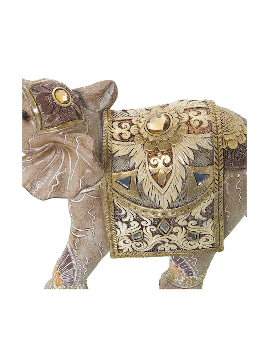 Decorative Figure Alexandra House Living Gold Plastic Elephant 12 X 22 X 27 Cm