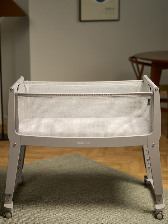 Snuz Wiege mit Matratze, Seitlicher Öffnung und Rädern Grey