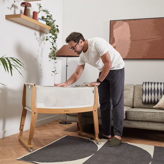 Snuz Wiege mit Matratze und Seitlicher Öffnung Natural