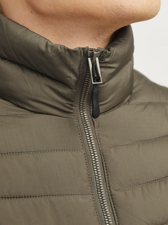 Winter Jacke Puffer Winddicht Olive