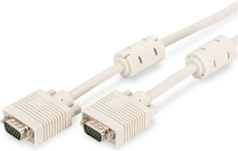 VGA към VGA кабел мъжки към мъжки 20м екраниран бял