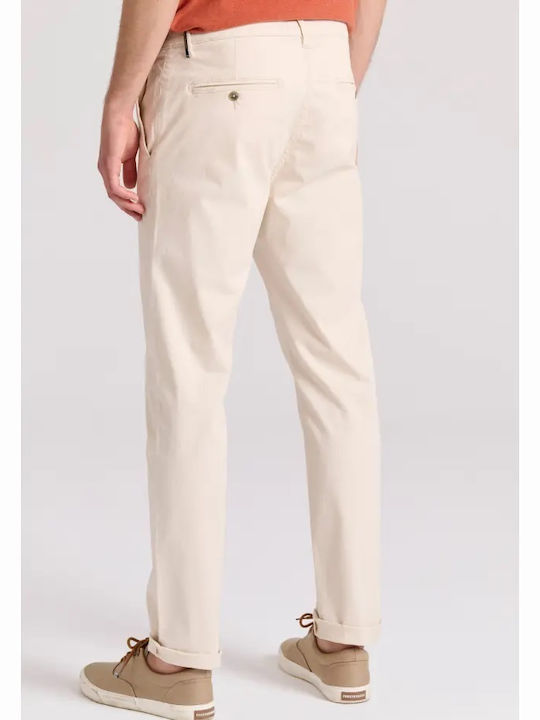 Funky Buddha Men's Trousers Chino in Regular Fit Beige