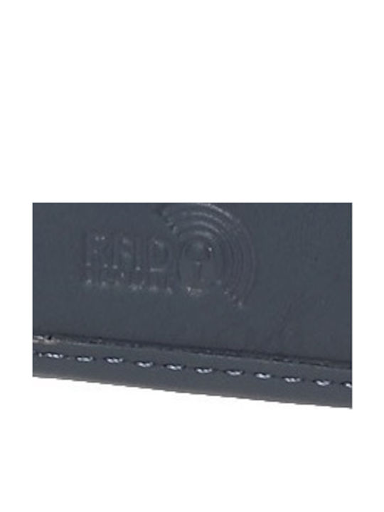 Δερμάτινο Ανδρικό Πορτοφόλι με RFID Μπλε