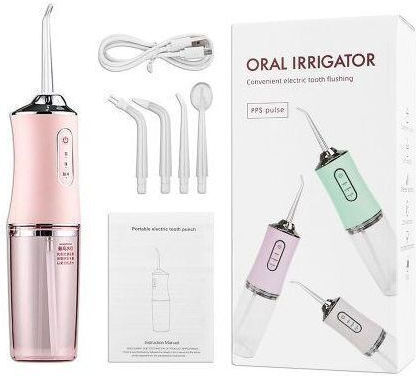 Professional Portable Oral Irrigator 4 Accessories and 3 Cleaning Modes 220ml