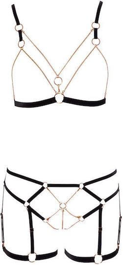 Glamour Set Sexy De Lenjerie Cu Dantelă Roz