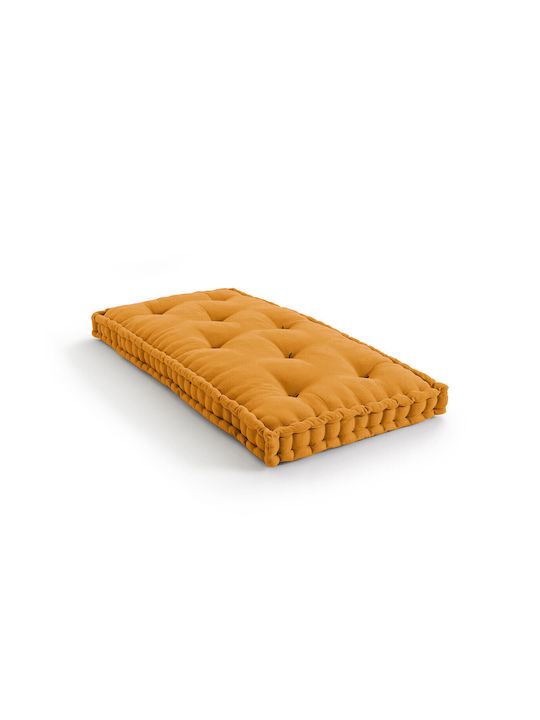Bean Bag Bolster Poof Yellow 120x60cm
