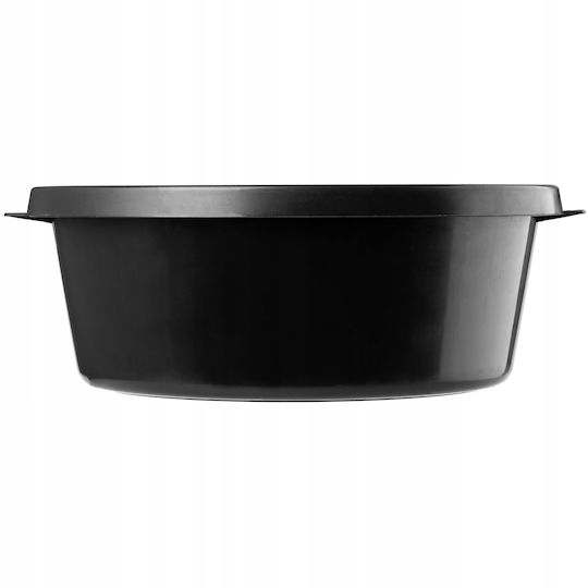 Kadax Basin Round Capacity 14lt Black 6pcs