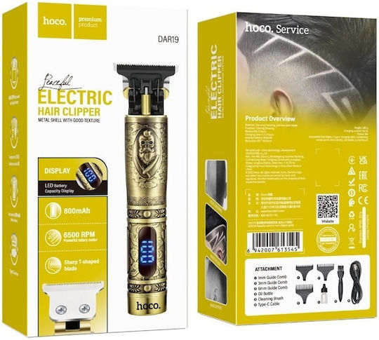 Hoco Rechargeable Gold Hair Clipper DAR19