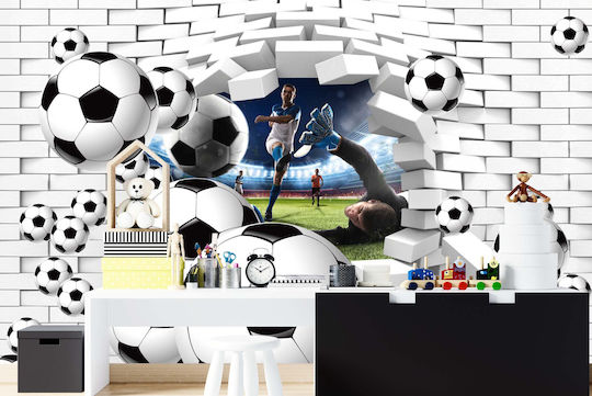 3D Soccer Wall Mural for Kids and Teens 240x360