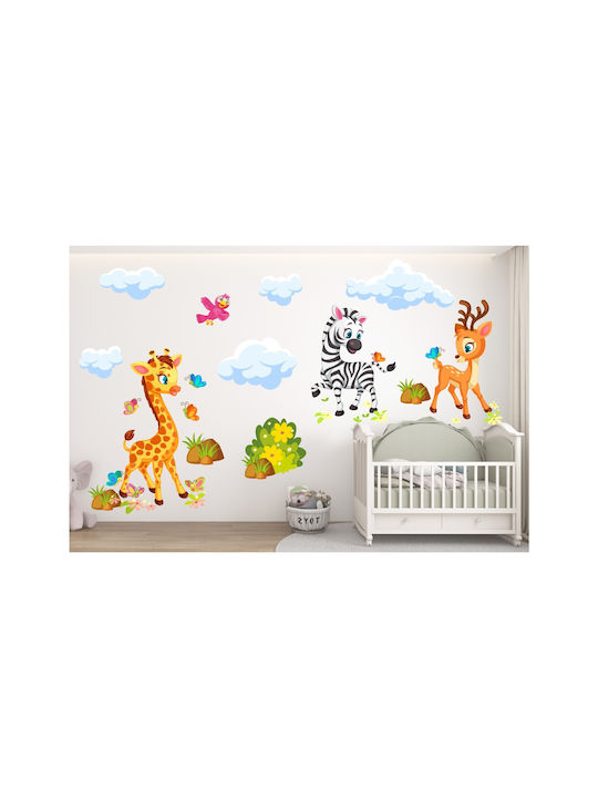 Sticker Colorat cu Animale pentru Camera Copiilor 120x240