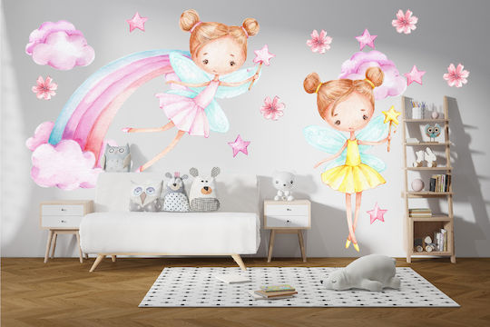 Feen Kinder Wandsticker Kinderzimmer Dekoration Rosa 120x240