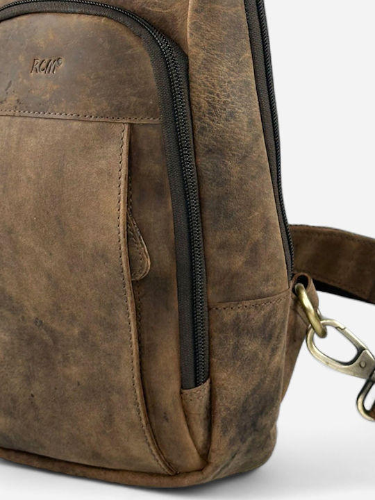 Leder Herrentasche Sling Braun