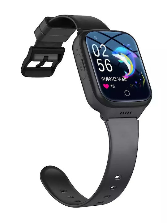 Nubi Παιδικό Smartwatch 4G με GPS & Κάμερα Μαύρο