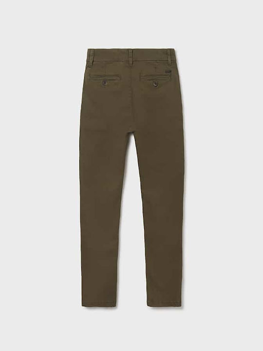 Mayoral Kids Chino Fabric Trousers HAKI