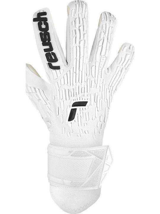 Reusch Attrakt Freegel Gold Adults Goalkeeper Gloves White