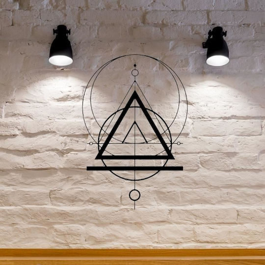 Decorațiune de Perete Geometrie Mistică Krodesign Kro-1116 Dimensiune 60cm Negru
