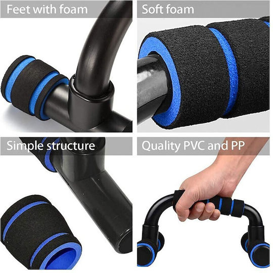 Push Up Handles Set of 2 Black/Blue