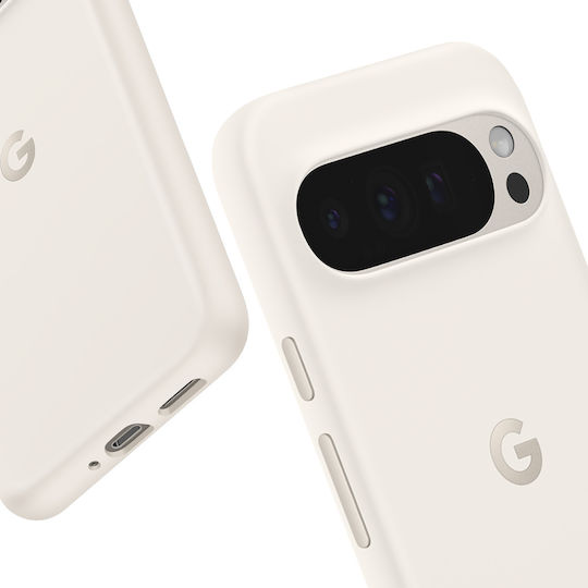 Google Genuine Google Pixel 9 Pro Xl Matte Soft Touch Camera Cover Protected White