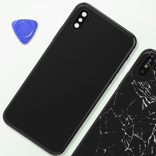 Clappio Frame + Battery Cover Iphone Xs Max Sidereal Grey Rear Window Dark Grey