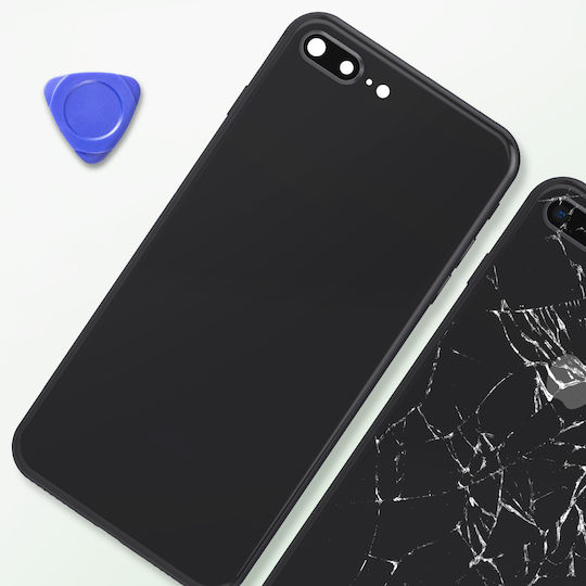 Clappio Frame + Battery Cover Iphone 8 Plus Rear Window Black Black