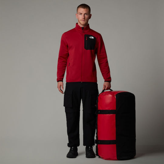 The North Face Base Camp Sack Voyage Back 132lt Red Fabric L76.2xW45.72xH45.72cm