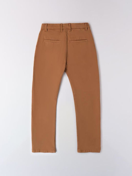 iDO Kids Chino Fabric Trousers Brown