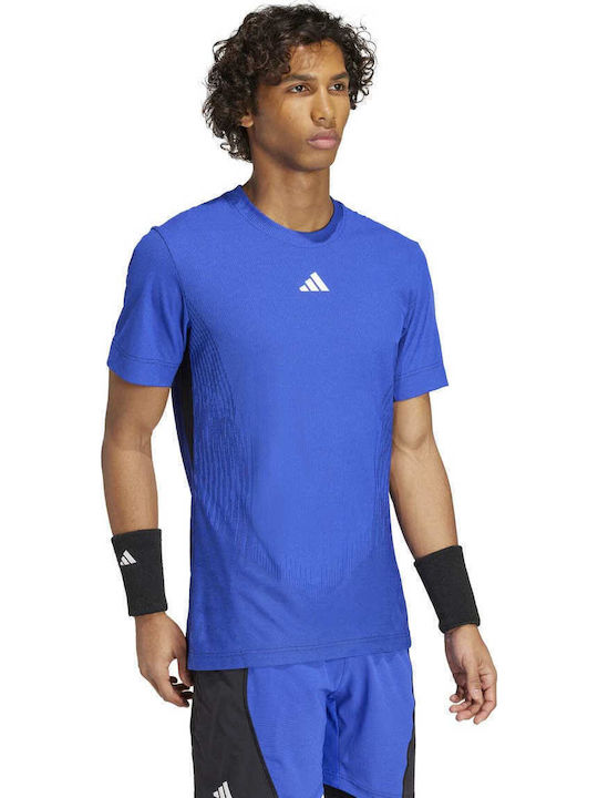 adidas FreeLift Pro IV8320 Herren Tennisbekleidung Bluse in Blau