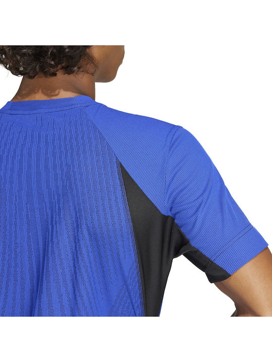 adidas FreeLift Pro IV8320 Herren Tennisbekleidung Bluse in Blau