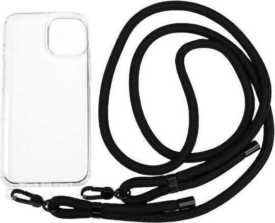 Mobile Origin Back Cover Πλαστικό με Λουράκι Διάφανο (iPhone 14)