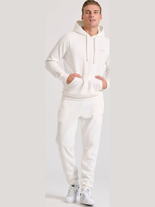 Суитшърт с Качулка Off White Cream