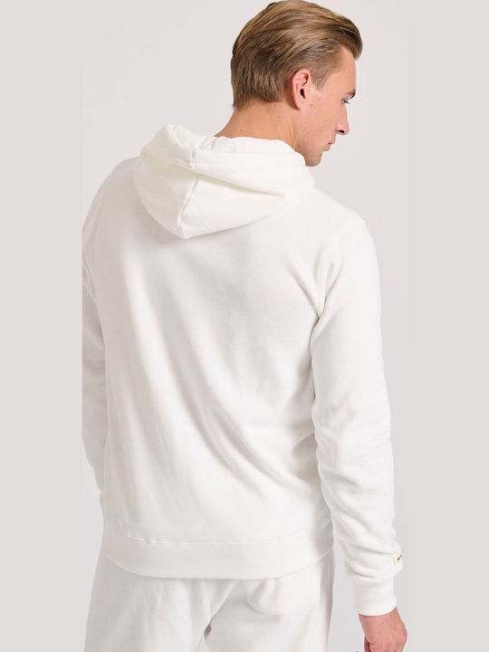 Суитшърт с Качулка Off White Cream