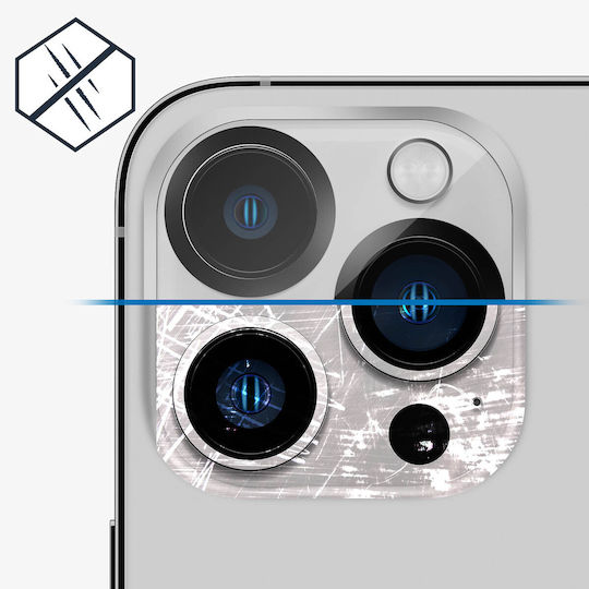 Protectoare pentru lentilele camerei iPhone 13 Pro din sticlă temperată 9H cu contur negru clar