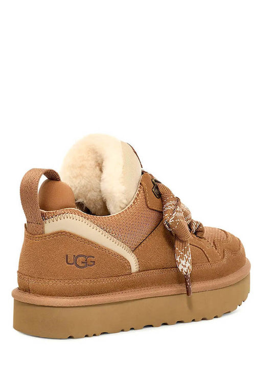 Lowmel Γυναικεία Flatforms Sneakers Καφέ