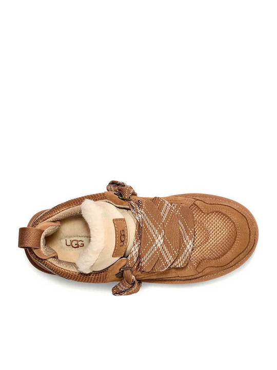 Lowmel Γυναικεία Flatforms Sneakers Καφέ