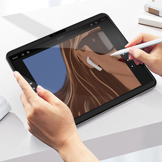 4smarts Screen Protector iPad Air 11 2024 Anti-Spy Anti-Scratch Magnetic Transparent Black