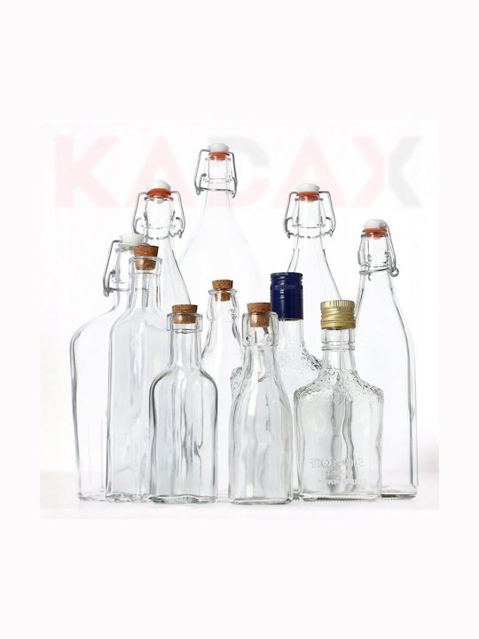 Kadax Glas Karaffe zum Servieren Wein mit Verschluss Transparent 500ml 1Stück