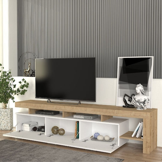Acnes Επιδαπέδιο Λευκό - Sapphire Oak 220x40x52εκ. Acnes Επιδαπέδιο Λευκό - Sapphire Oak 220x40x52εκ.